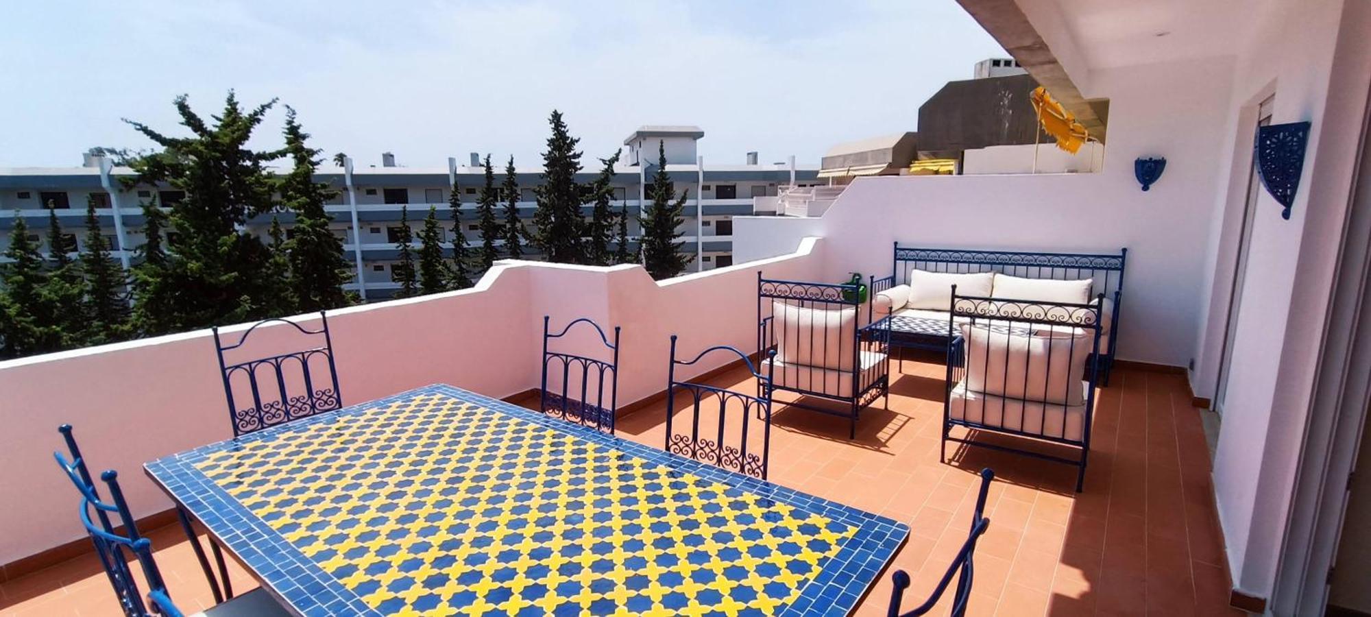 Blue & Yellow Penthouse With Terrace At Balaia Mar アルブフェイラ エクステリア 写真